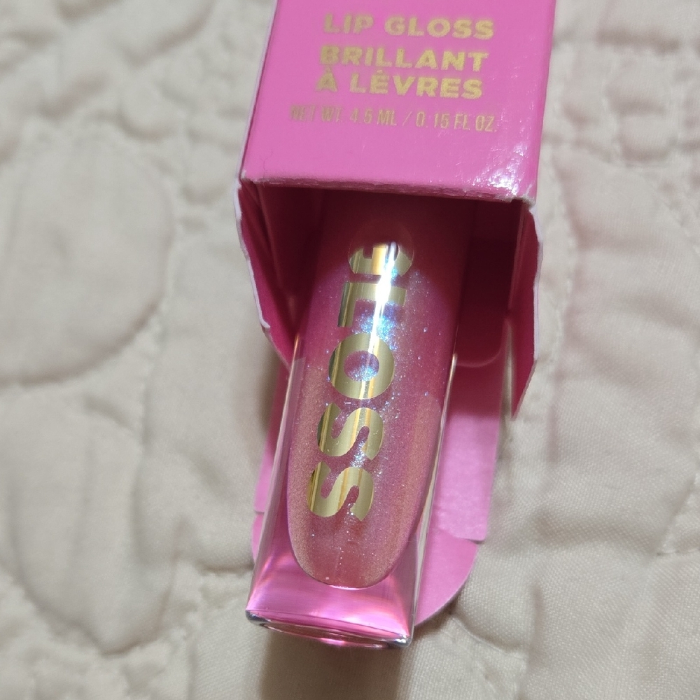 Sofsies Pink Shimmer Lip Gloss In Succlent